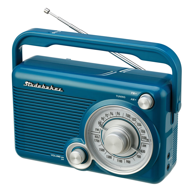 Portable Decorative Radio, Blue