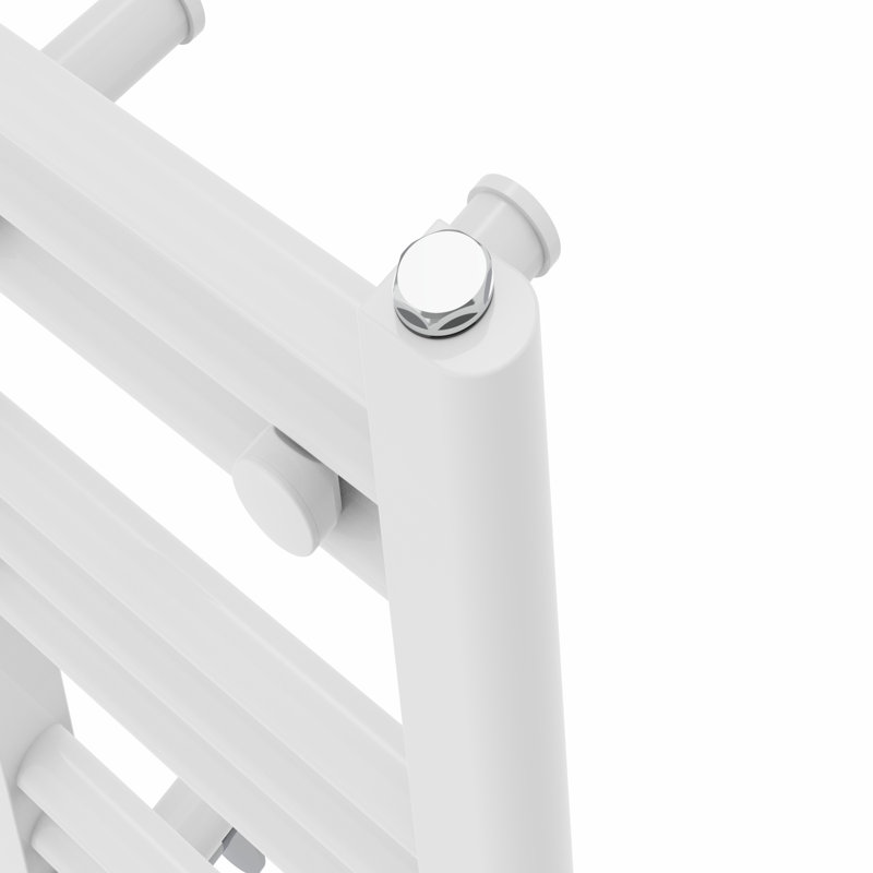 Straight Towel Rail Heated Towel Rails, White, 60cm H x 30cm W x 3cm D