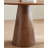 Nut-brown Round Solid Wood Dining table-2138914935