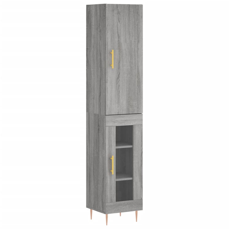 34.5cm Sideboard, Grey Sonoma