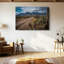 Texas Cowboy Bottes, reproduction d'art sur toile - Rustic Desert Road, art mural-1697148210