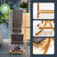 40cm Wood 3 Freestanding Towel Bar