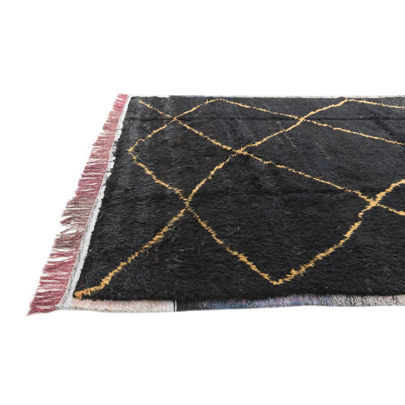 Tapis noir 8 x 10 Pinson