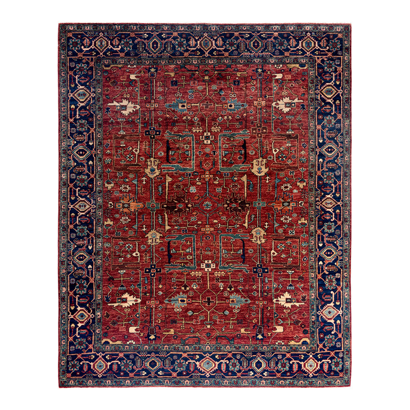 Serapi One-of-a-Kind Rectangle 8'1" X 9'11" Hand Knotted Area Rug