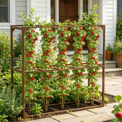 115cm H x 118.7cm W Wood Lattice Panel Trellis