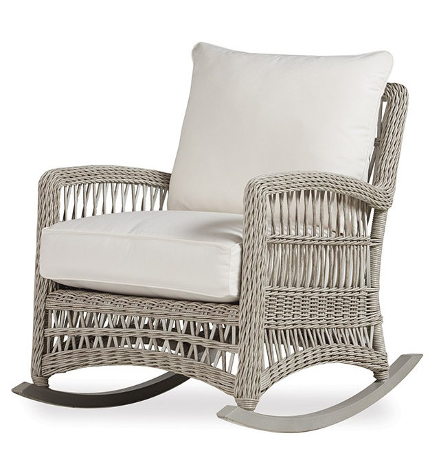 Mackinac Outdoor Rocker Chair, Canvas Black Sunbrella® Canvas