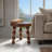 Reese Round Mango Wood Accent Table with Dowel Tri-Pod Legs in Walnut-1909650931