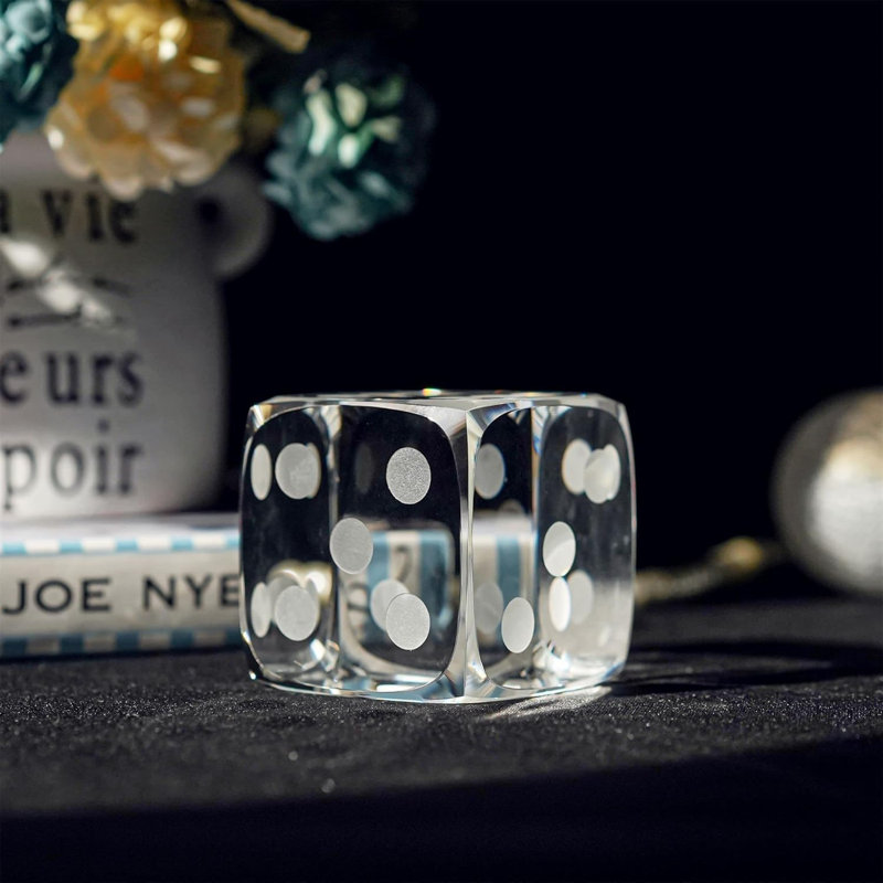 Bloc de dés multi-facettes en verre