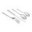 Ensemble de couverts en acier inoxydable SimplyFlatware - service pour 5