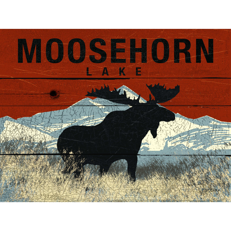 " Moose Horn 2 ", 18" H x 24" W