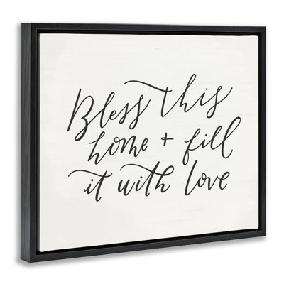 Bless This Home Typography
