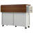 Farmhouse Kitchen Island With Storage, Drop Leaf, Spice Rack, Drawers & Rolling Cart With Power Outlet, White-254164889