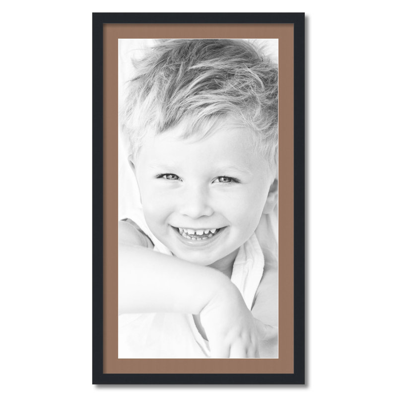 Cadre pour photo simple 18 po x 36 po en bois mat, Bécasseau