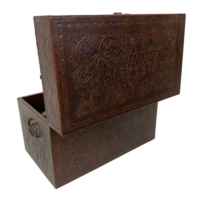 Solid + Manufactured Wood Accent Trunk