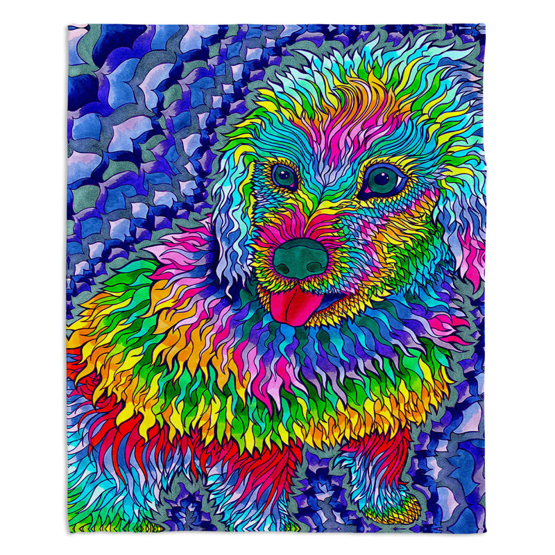 Hand Woven Throw Blanket, 68" W x 80" L