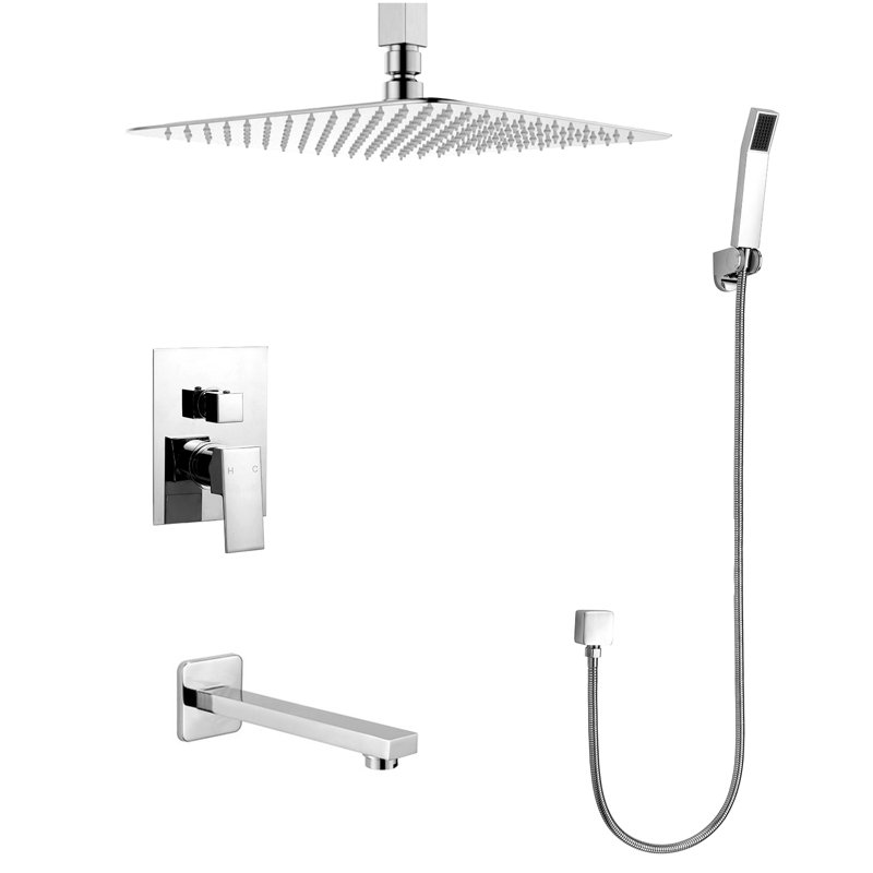All-In-One Kit with Rough in-Valve, Polished Chrome