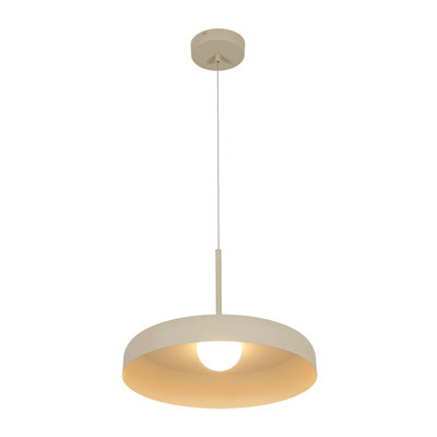 Luminaire suspendu en forme de dôme à 1 lumière à intensité variable pour îlot de cuisine 15W 3000K