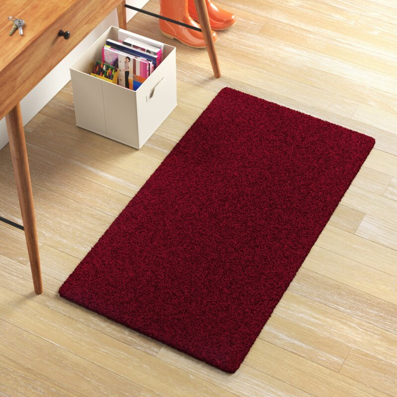 Hanaa Solid Colour Flatweave Area Rug, Rectangle 80 x 150cm