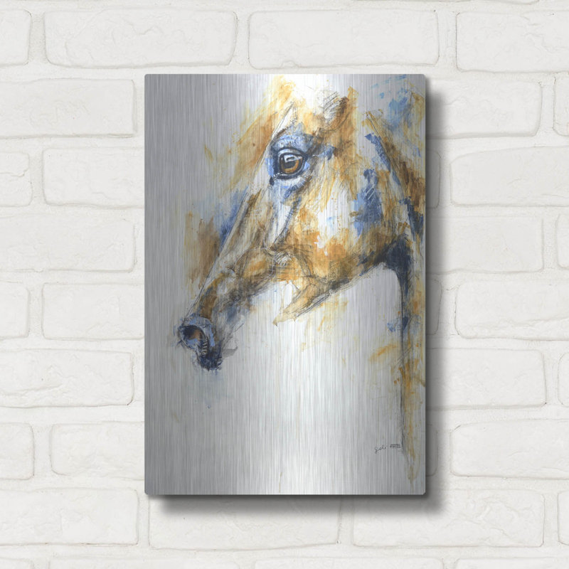Art mural luxueux «Expression 23» par Benedicte Gele, 12 po x 16 po