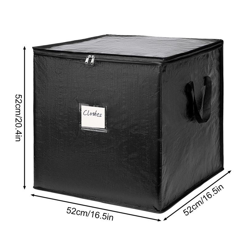  Bacs de rangement avec couvercles et poignées renforcées, sacs de rangement pour vêtements, boîtes de déménagement, paniers de rangement pour couverture, édredon, oreiller, literie