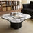 Simple solid wood granite slab coffee table-1499908632