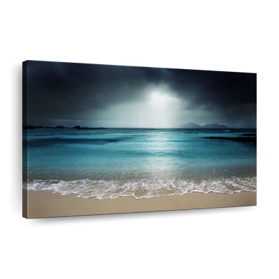 «La Digue Island Evening Sky», reproduction sur toile