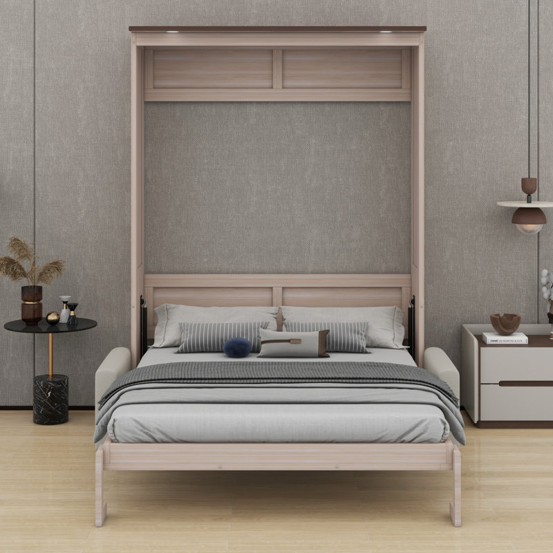 Murphy Bed With Sofa And LED