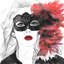 Masked Ball - Toile de salon romantique pour la décoration intérieure