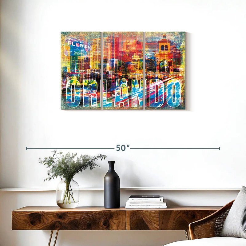 Nicci Orlando, paysage urbain grunge, H 20 po x l 33 po