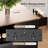 Rolling Kitchen Island With Drop-leaf Table And Locking Wheels, Combination Storage Drawers And Cabinet, Space-saving Center For Small Kitchens, Minimalist Design