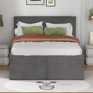 Latitude Run® Upholstered Platform Storage Bed | Wayfair