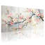 Ensemble de 3 tableaux muraux sur toile à motifs de fleurs de cerisier, pour salon, chambre et décoration intérieure.-826679741