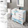 Grazio 36" Modern Single Bathroom Vanity with Ceramic Sink Top, Faucet, Eco-friendly Hand Paint, Assembly Required