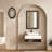  Guerra Walnut & Brass Mirror
