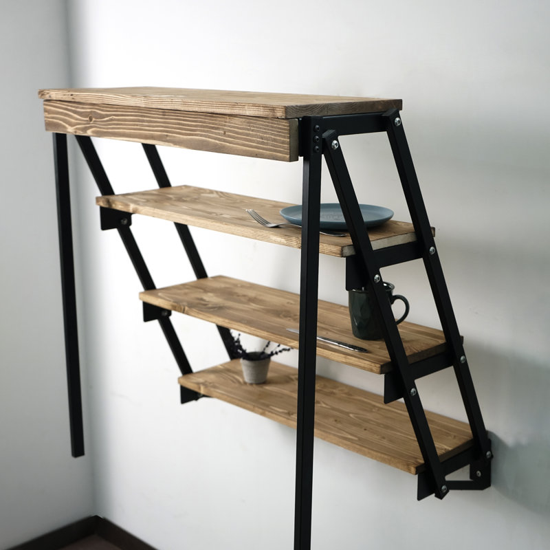 Folding Table Solid Wood, Walnut