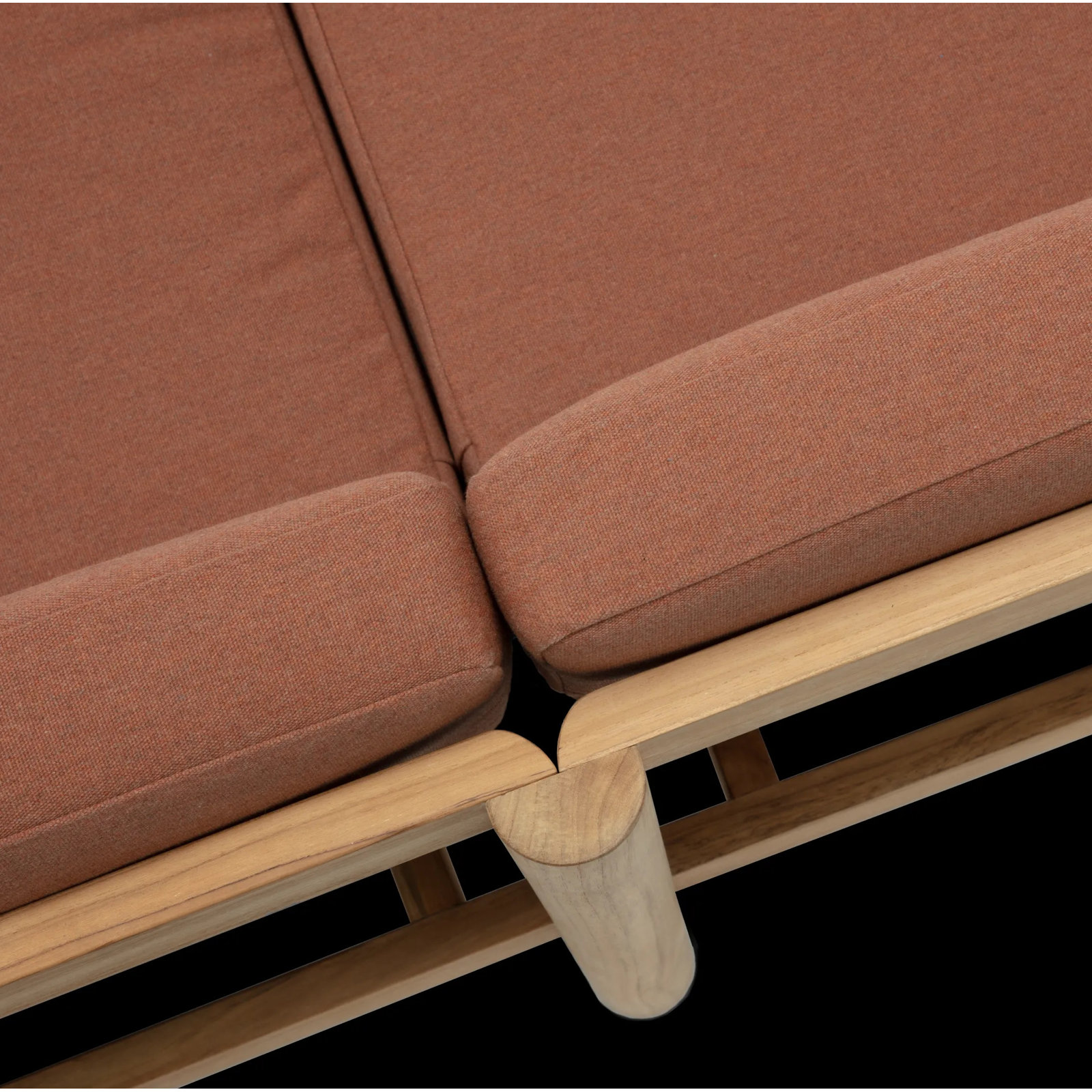 Haven 90" Sunbrella® Patio Sofa, Sunbrella Rust