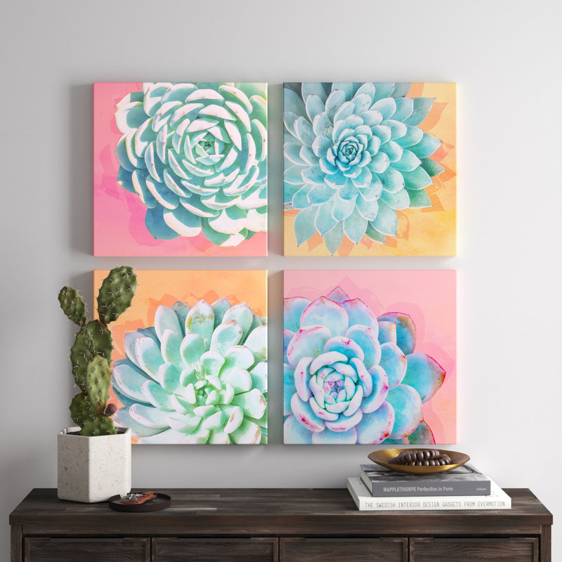 " Awakened " 4 - Pieces, 24" H x 24" W x 1.5" D
