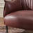 Arloh 33" Wide Faux Leather Barrel Chair with Pleated Backrest Metal Legs-1971742189