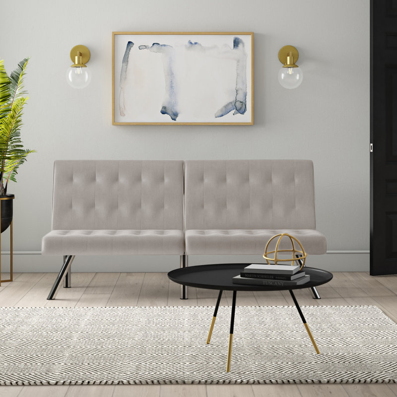 Borland Polyester Teen Sofa Bed, Beige Polyester
