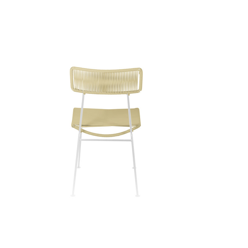 Chaise Hapi, Ivoire / blanc