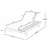 Lounge Chaise  With Headrest, Acacia Wood(Set Of 1)-61495443