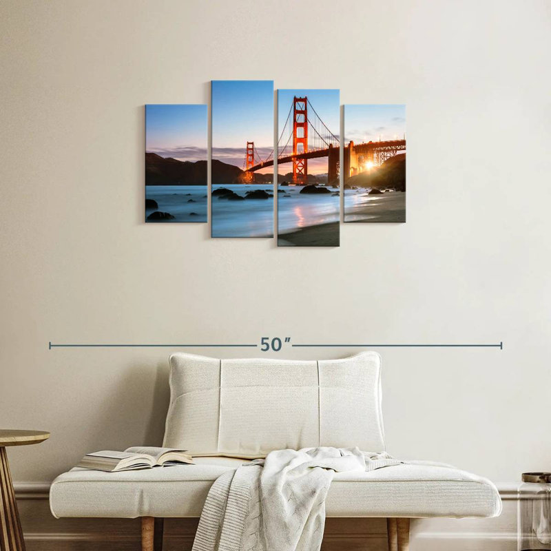 Lilie Daybreak At Golden Gate, 22" H x 36" W