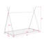 Lit plateforme simple en métal avec structure triangulaire-259680703
