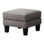 Siège gris en tissu gris - Polyvalent comme tabouret à chaussures et siège rembourré épais avec ressorts hélicoïdaux élastiques intérieurs Matériau de revêtement intérieur-647423018