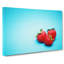 Three Strawberries - Wrapped Canvas-55359220