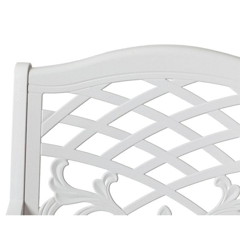 Chaise avec accoudoirs Phoenix (ensemble de 2), Blanc
