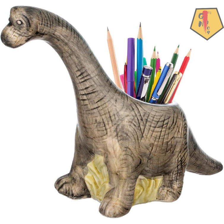 Dinosaur Pencil Holder, Cute Pen Cup Desk Organizer Novelty Pencil Container  Pencil Holder for Kids Dinosaur Theme Party Supplies 