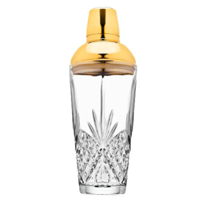 Dublin Crystal Gold Cocktail Shaker 