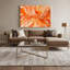 Aquarelle abstraite, art mural orange sur toile 10