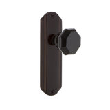 Deco Plate with Waldorf Black Door Knob